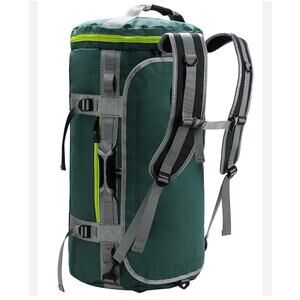 MIER Sport Large Duffel Backpack Heavy Duty and Water Resistant, Green, 60L